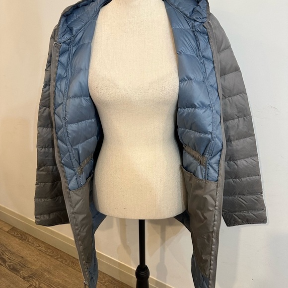 Kenneth Cole New York Puffer Jacket grey Down Filled SZ L - Picture 7 of 9